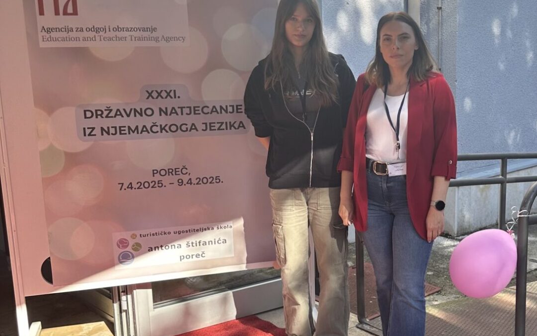 Izvrsno 10. mjesto na državnom Natjecanju iz njemačkog jezika!
