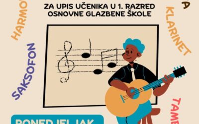 Audicija za upis učenika u 1. razred Osnovne glazbene škola