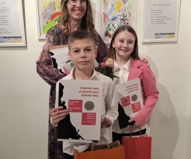 1. I 4. NAGRADA NA LIKOVNO-LITERARNOM NATJEČAJU NA TEMU DOMOVINSKOG RATA